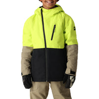 686 Hydra Insulated Jacket - Boys' Lime Colorblock::Lime Colorblock