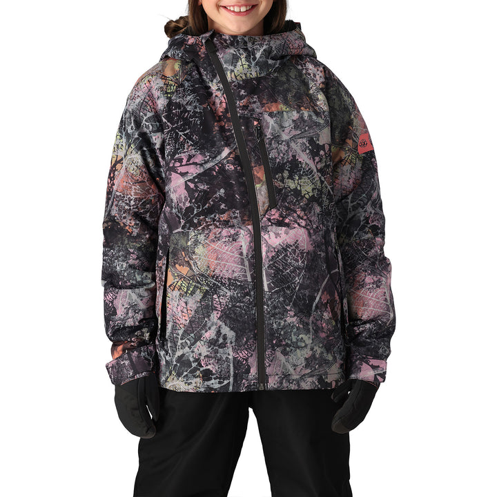 686 Hydra Insulated Jacket - Girls' Pink Foliage