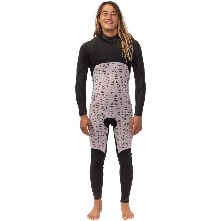 Vissla 7 Seas 3/2 Chest Zip Wetsuit Black