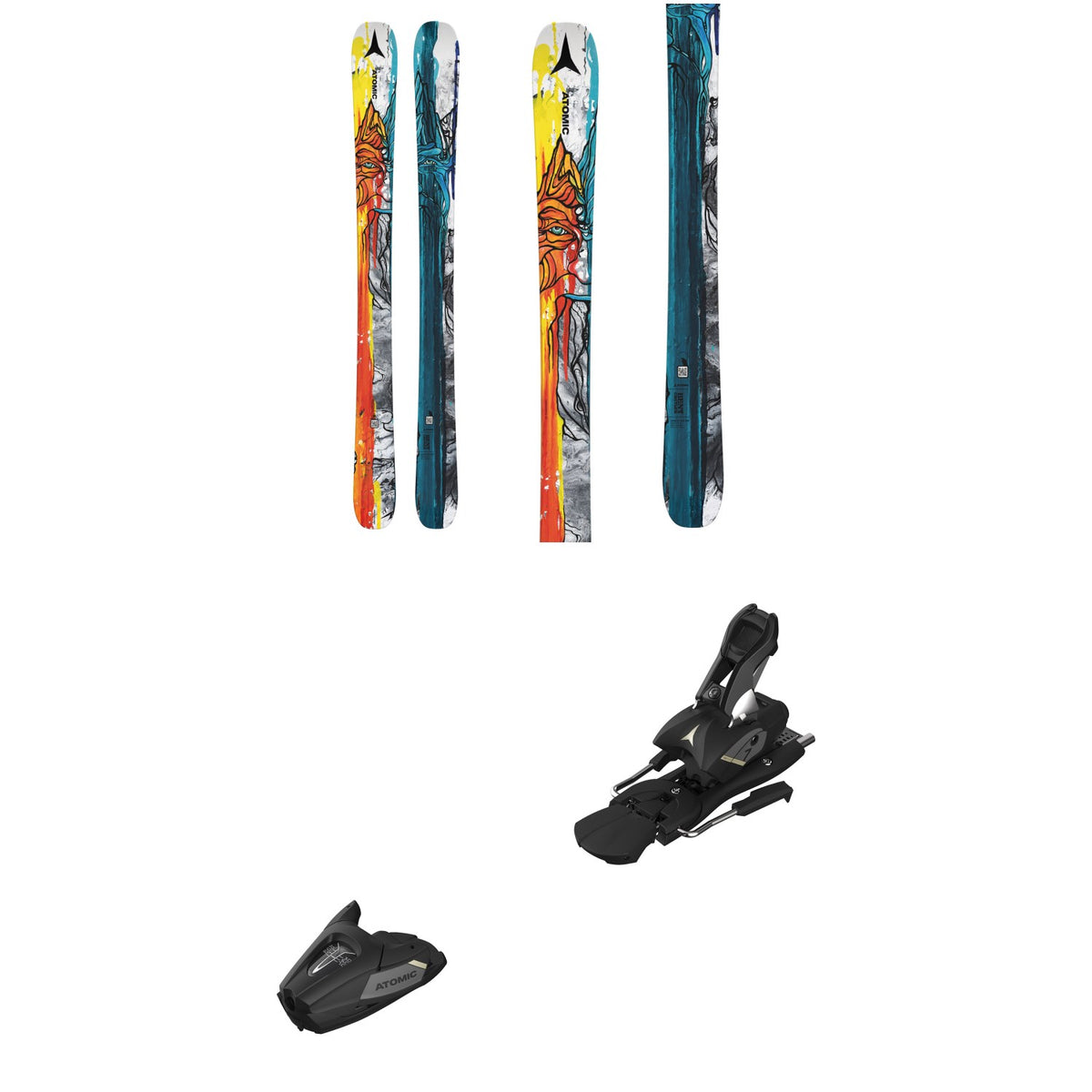 Atomic Bent Chetler Mini Skis + Atomic Colt 7 GW Ski Bindings - Kids'
