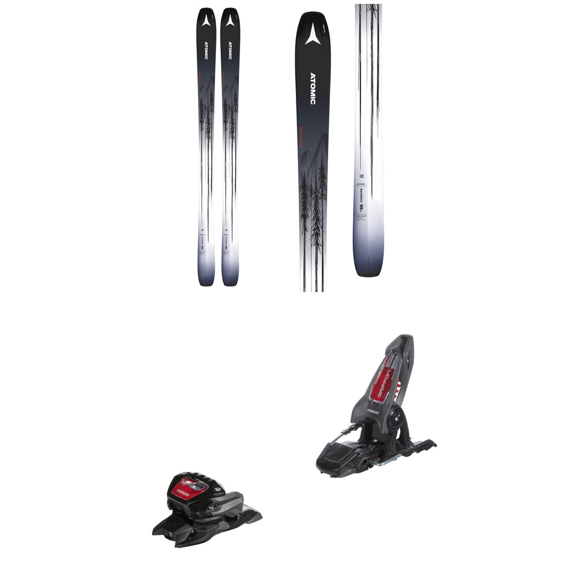 Atomic Maverick 95 Ti Skis 2024 + Marker Griffon 13 ID Ski Bindings