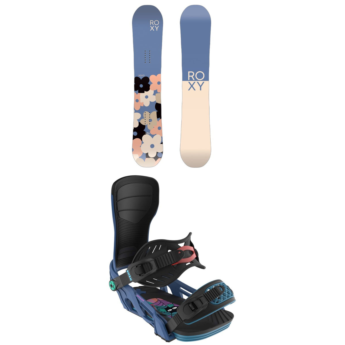 Roxy XOXO C2 Snowboard + Bent Metal Stylist Snowboard Bindings - Women's 2025