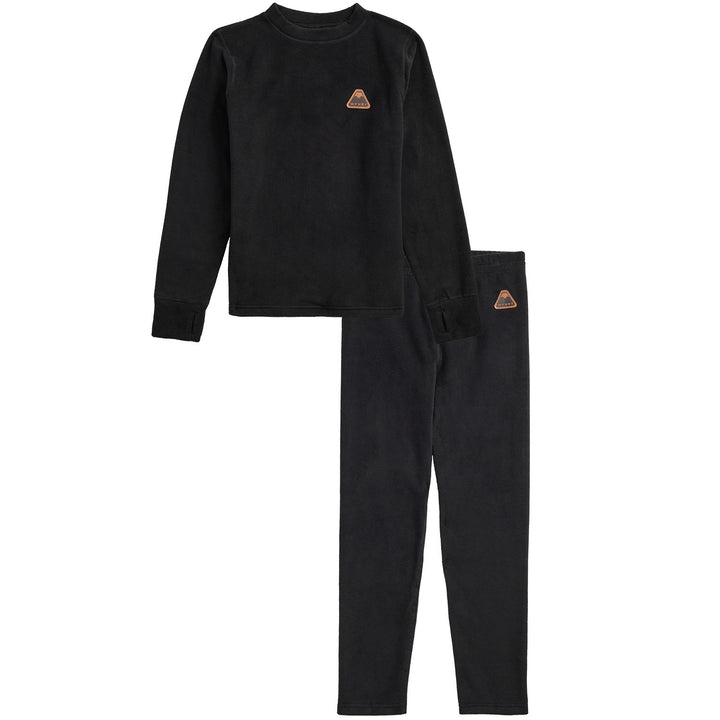 Oyuki Fleece Base Layer Set - Kids' Black