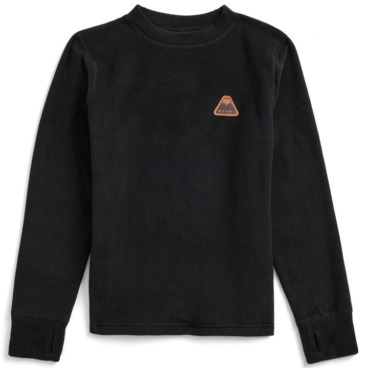 Oyuki Fleece Base Layer Set - Kids' Black