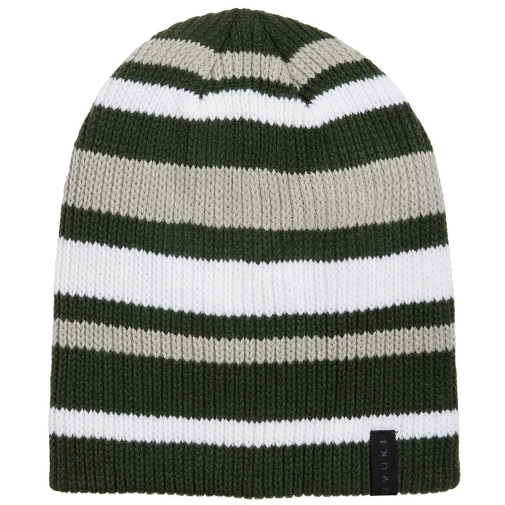 Oyuki Yama Beanie Olive Stripe