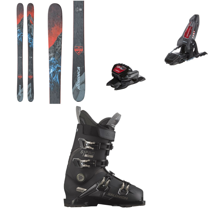 Nordica Enforcer 100 Skis + Marker Griffon 13 ID Ski Bindings + Salomon S/Pro MV 100 Ski Boots 2024
