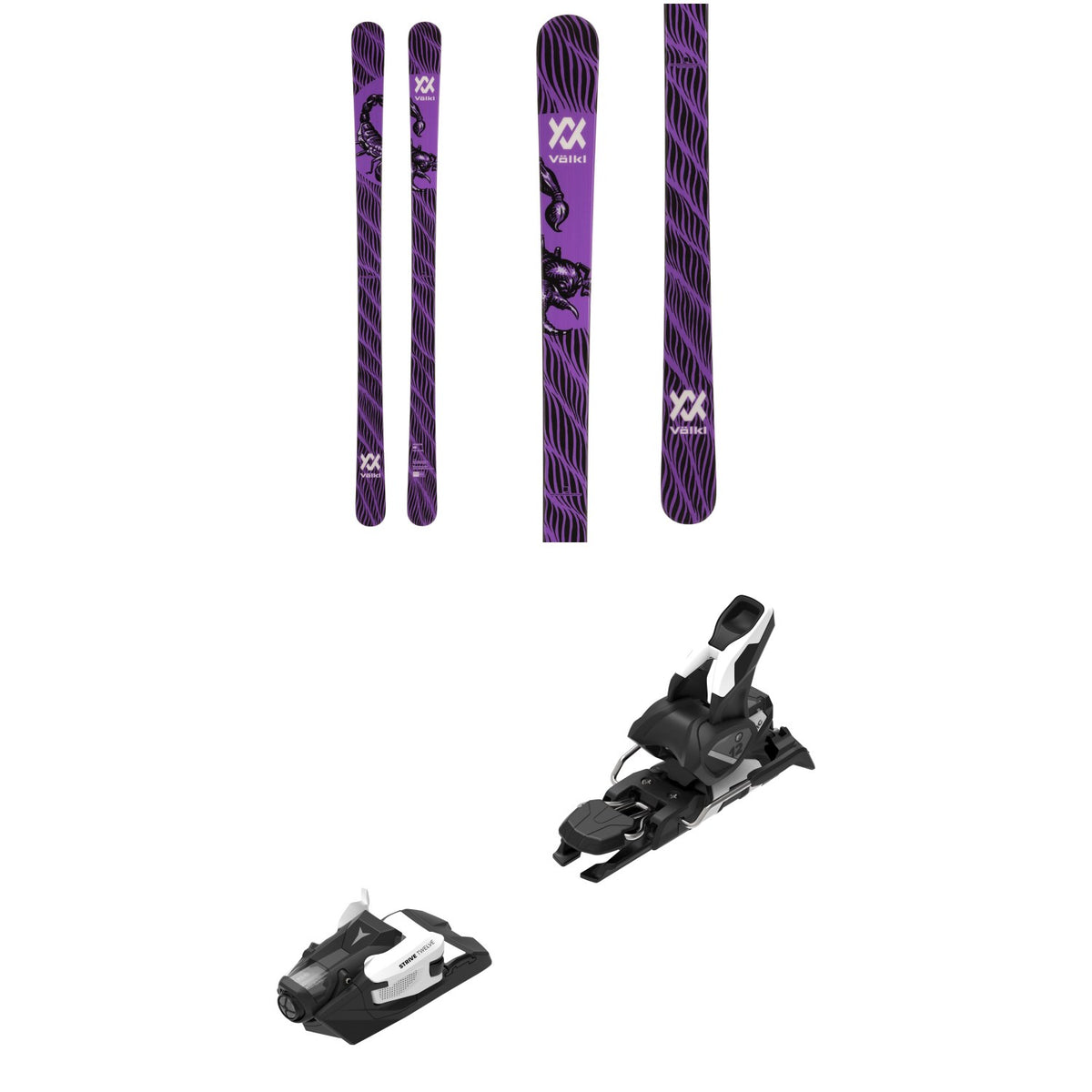 Völkl Revolt 86 Scorpion Skis + Atomic Strive 12 GW Ski Bindings