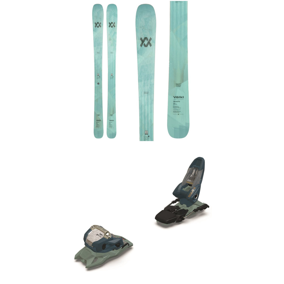 Völkl Secret 96 Skis - Women's 2025 + Marker Squire 11 Ski Bindings