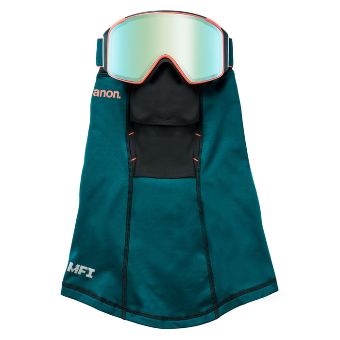 Anon M4S Cylindrical Low Bridge Fit Goggles Deep Emerald/Perceive Variable Blue +Perceive Cloudy Pink