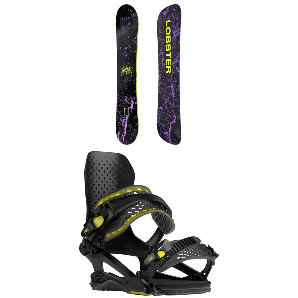 Lobster Airmaster Snowboard + Halldor Pro Snowboard Bindings 2024