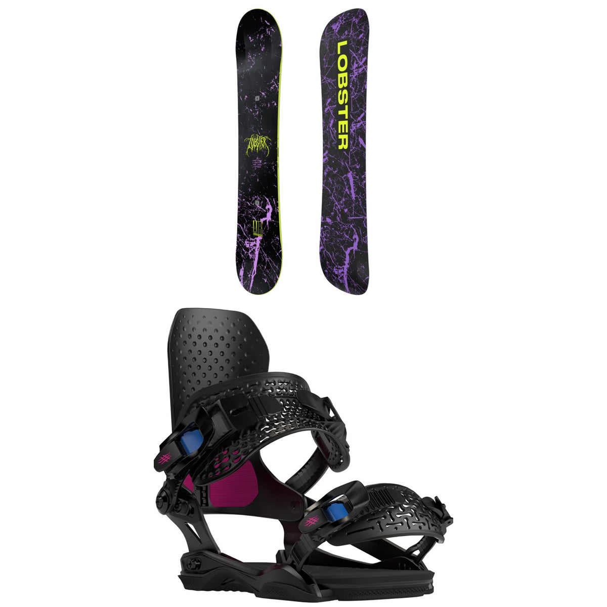 Lobster Airmaster Snowboard + Eiki Pro Snowboard Bindings 2024