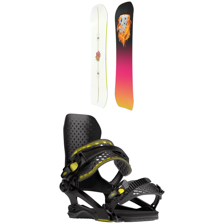 Lobster Creamer Snowboard + Halldor Pro Snowboard Bindings 2024