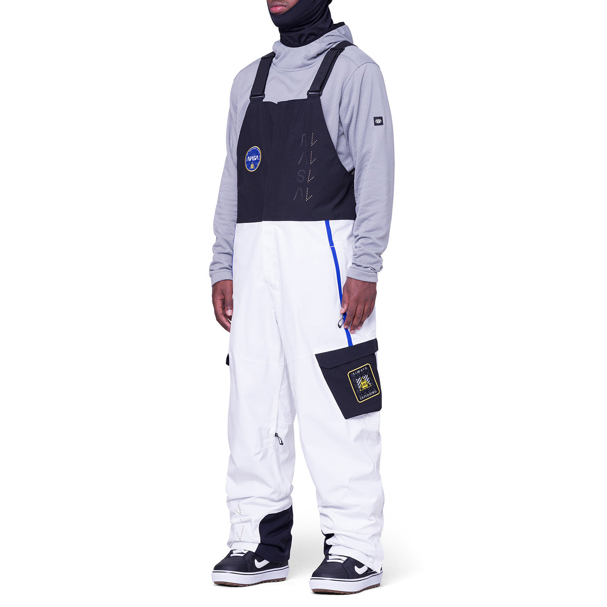 686 Exploration Bibs - Men's Nasa White Black
