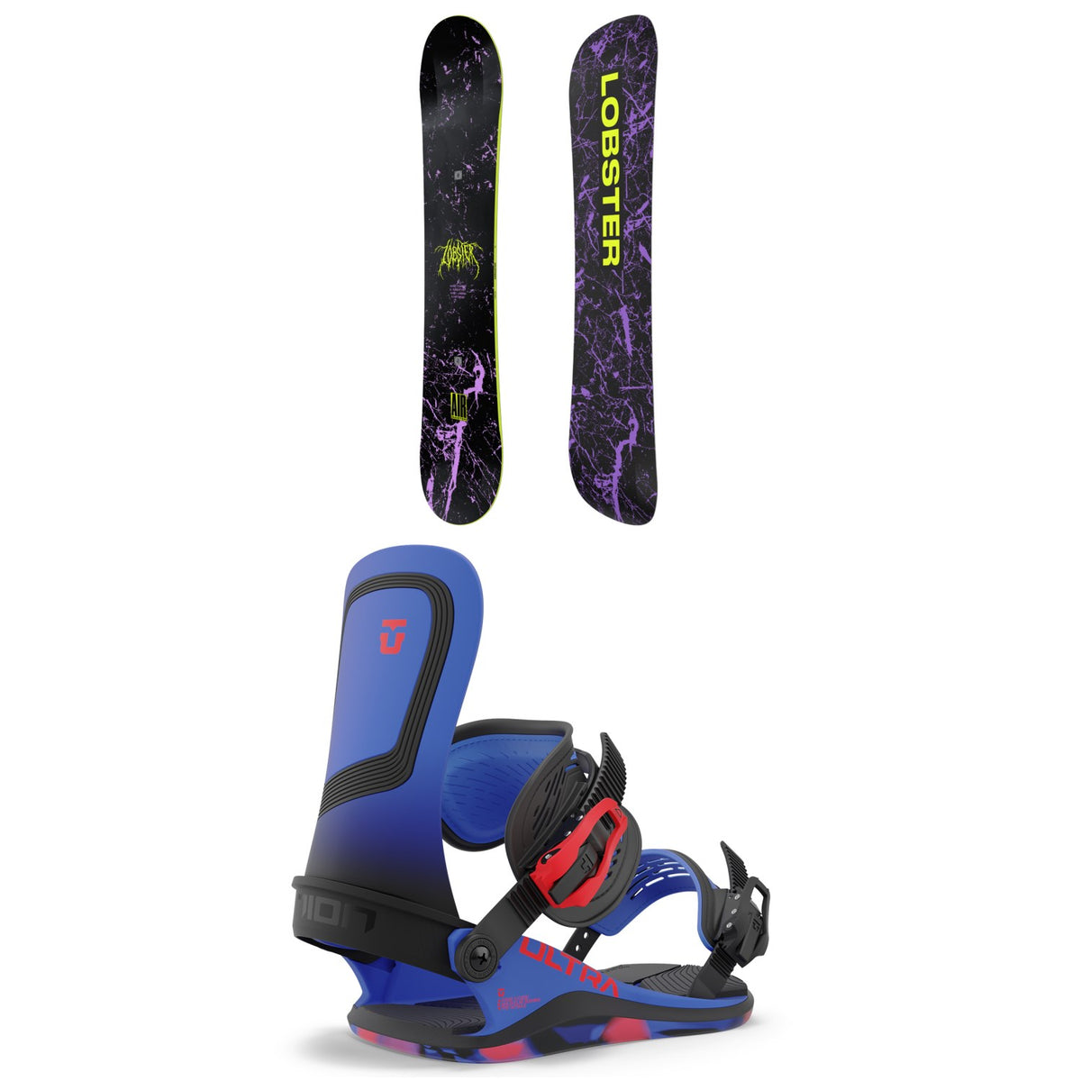 Lobster Airmaster Snowboard + Union Ultra Snowboard Bindings 2024