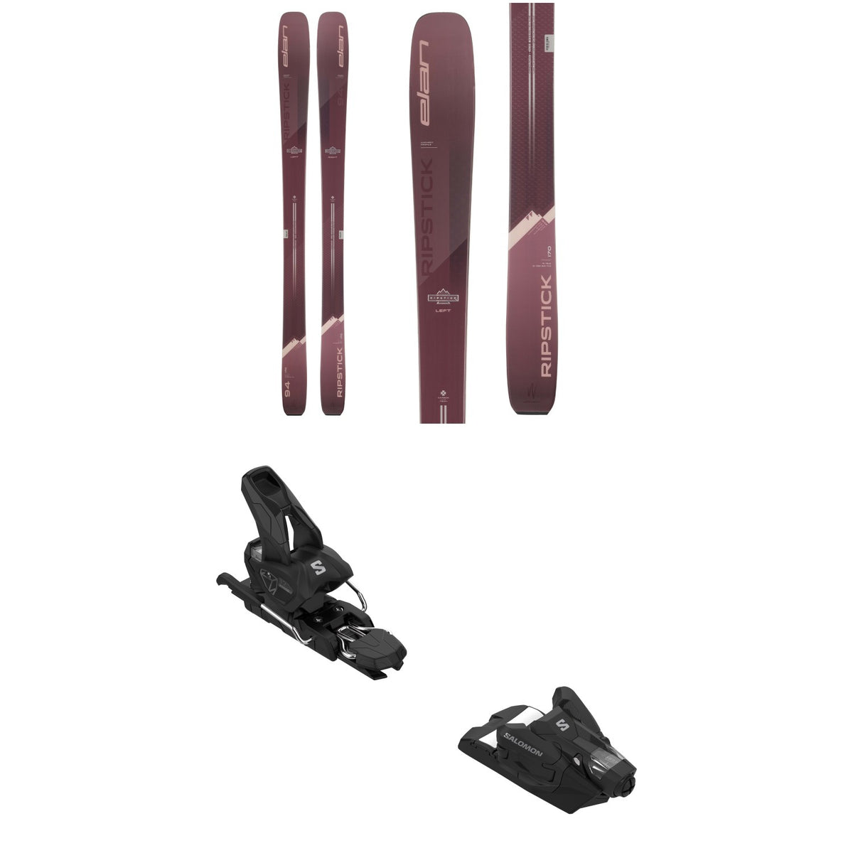 Elan Ripstick 94 Skis - Women's + Salomon Strive 12 GW Ski Bindings