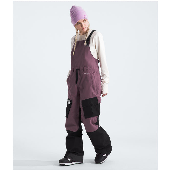 The North Face Dragline Bibs - Women's Midnight Mauve/TNF Black