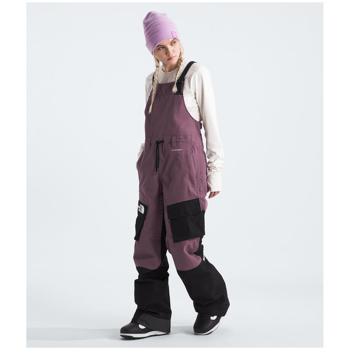 The North Face Dragline Bibs - Women's Midnight Mauve/TNF Black