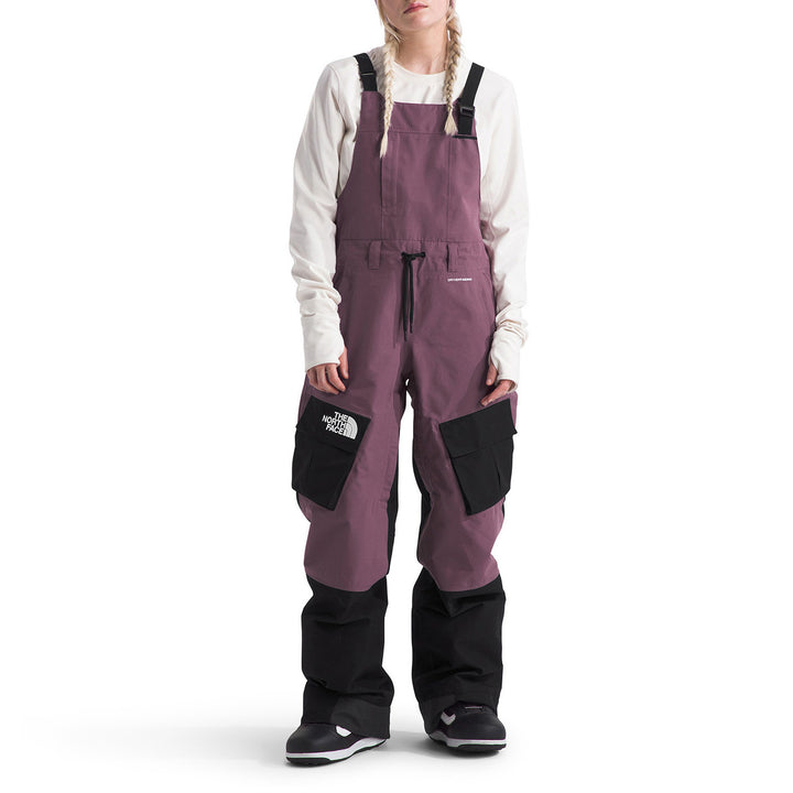 The North Face Dragline Bibs - Women's Midnight Mauve/TNF Black