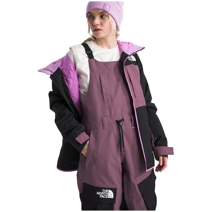 The North Face Dragline Bibs - Women's Midnight Mauve/TNF Black