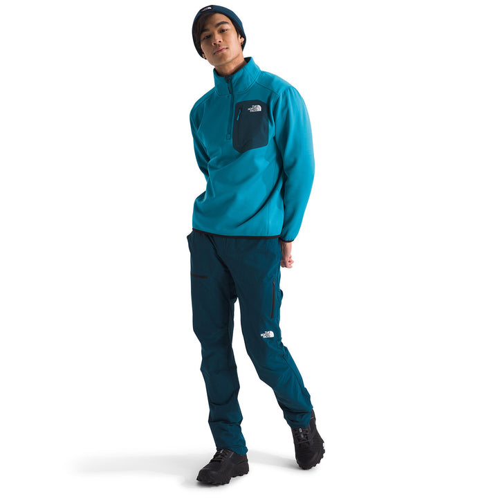 The North Face Crest 1/4 Zip Top - Men's Alkaline Blue/Midnight Petrol