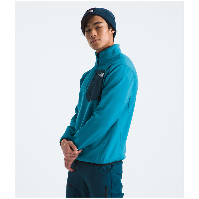 The North Face Crest 1/4 Zip Top - Men's Alkaline Blue/Midnight Petrol