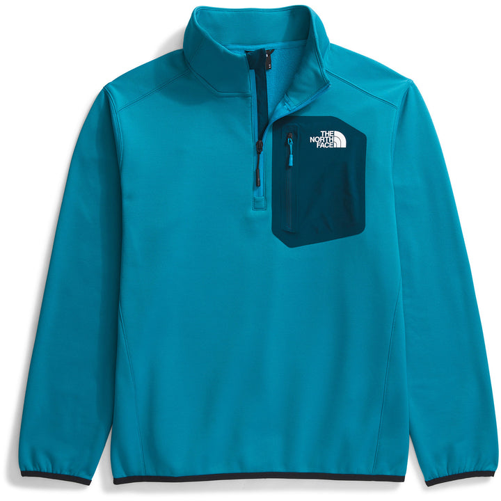 The North Face Crest 1/4 Zip Top - Men's Alkaline Blue/Midnight Petrol