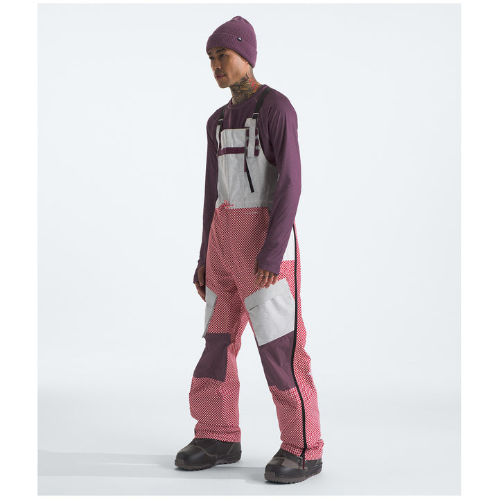 The North Face A68A DryVent™ Mono Shell Bibs - Men's TNF Red/Midnight Mauve