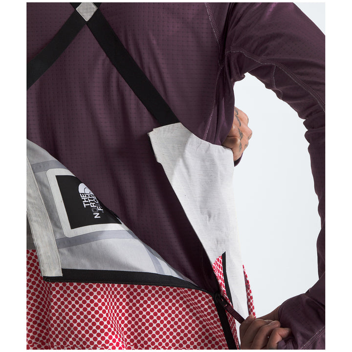 The North Face A68A DryVent™ Mono Shell Bibs - Men's TNF Red/Midnight Mauve