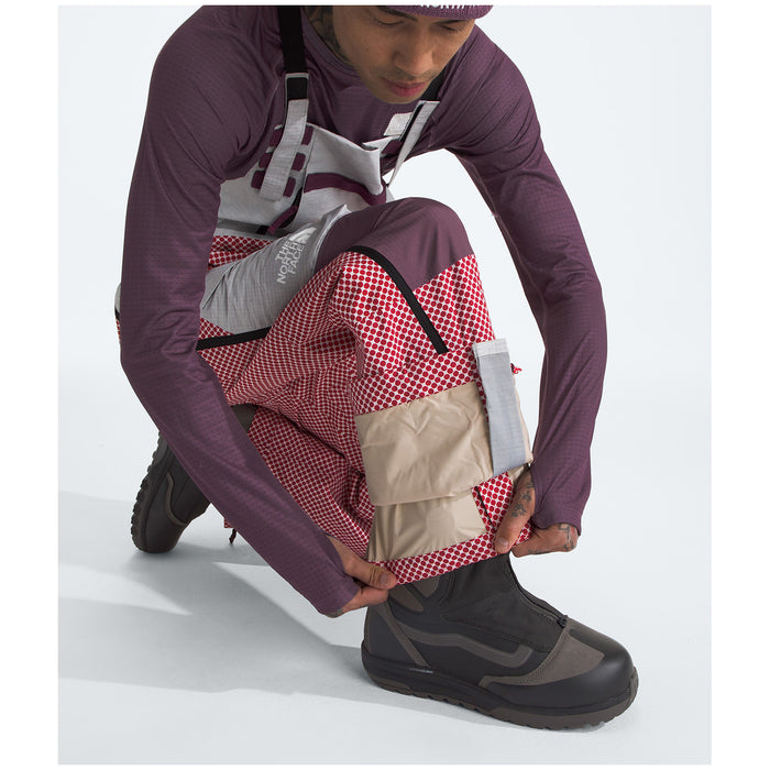 The North Face A68A DryVent™ Mono Shell Bibs - Men's TNF Red/Midnight Mauve