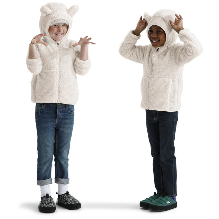 The North Face Campshire Full Zip Hoodie - Toddlers' White Dune/Sparkle