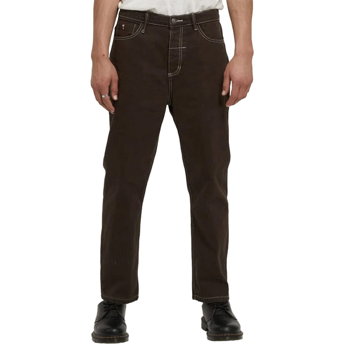 Thrills Slacker Denim Jeans Tarmac