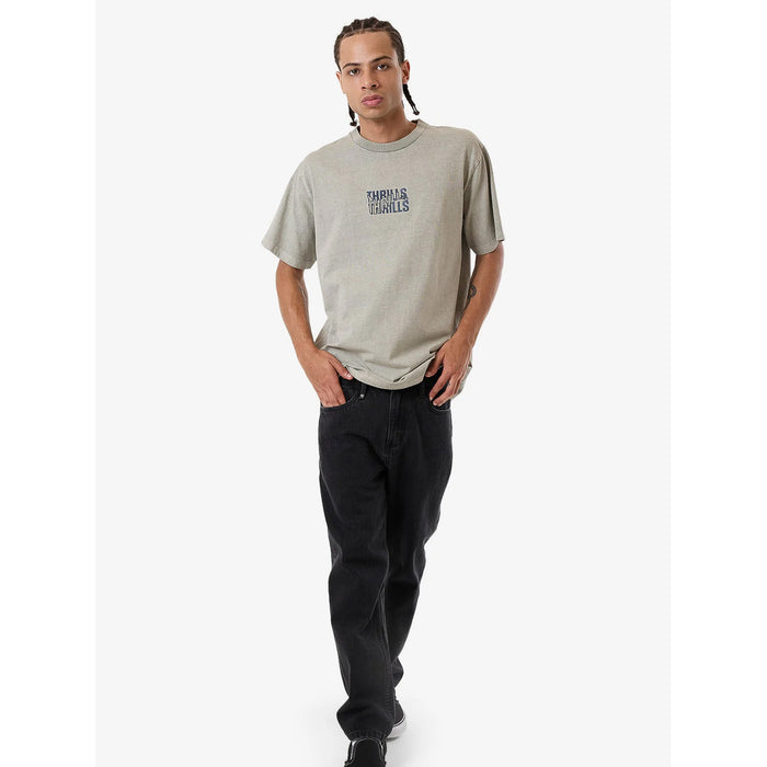 Thrills Warped State Embro Merch Fit T-Shirt Fog
