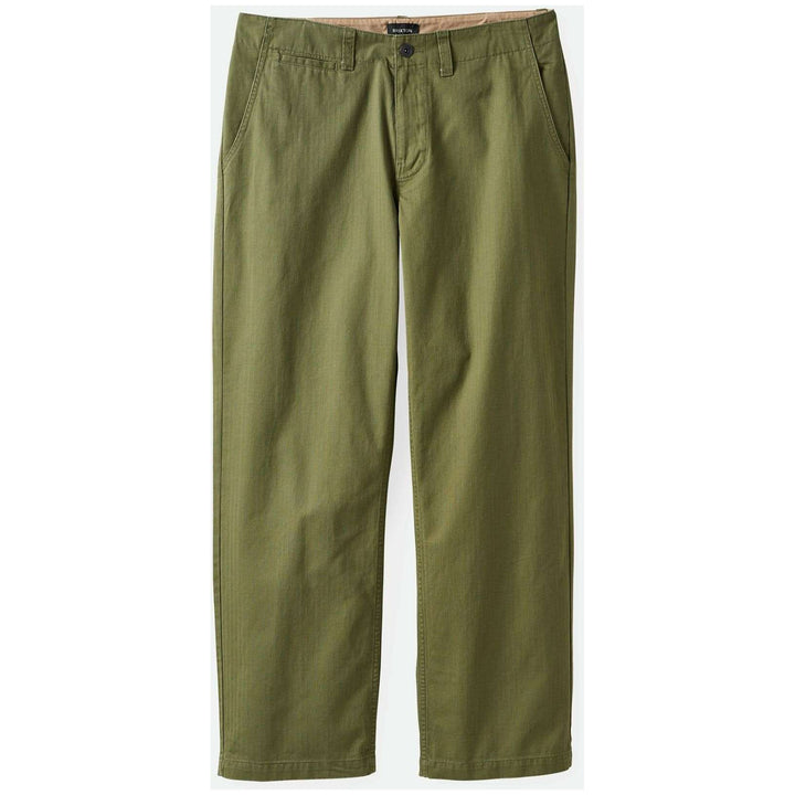 Brixton Surplus Herringbone Trouser Pants - Men's Olive Surplus