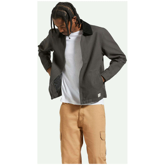 Brixton Mechanic Garage Zip Jacket - Men's Washed Black