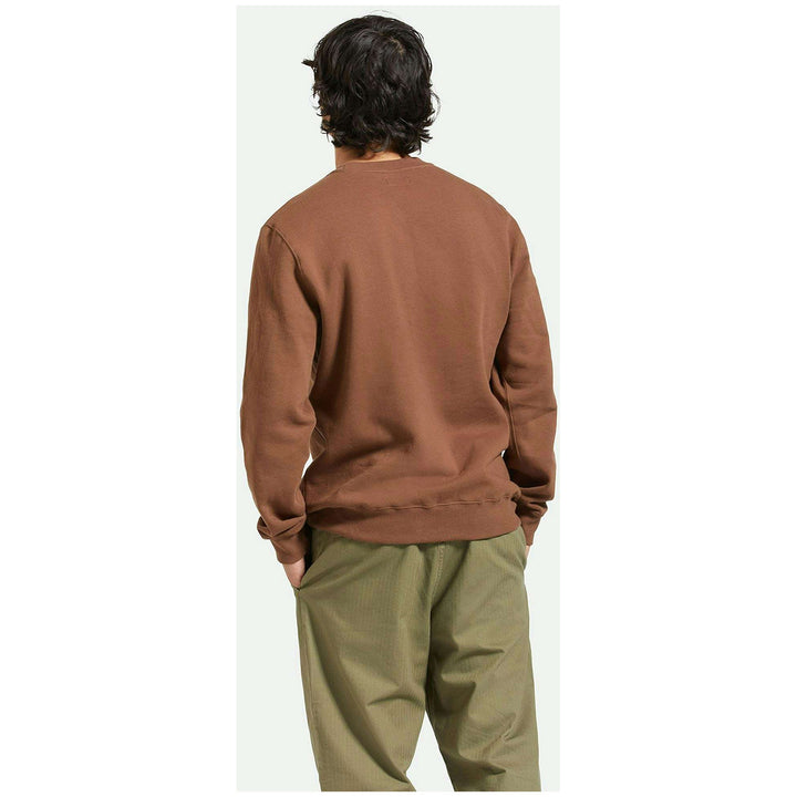 Brixton Parson Patch Crew - Men's Pinecone Brown