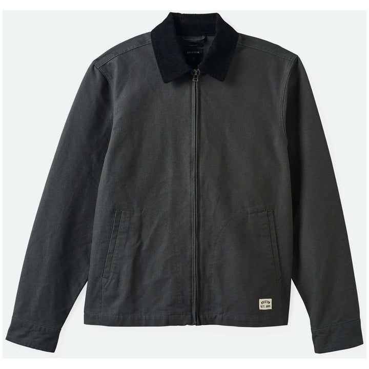 Brixton Mechanic Garage Zip Jacket - Men's Washed Black
