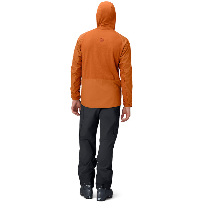 Norrona Møre Octa Zip Hood - Men's Gold Flame