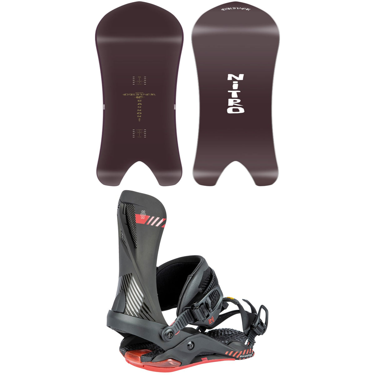 Nitro Cannon Snowboard + Phantom + Snowboard Bindings 2025