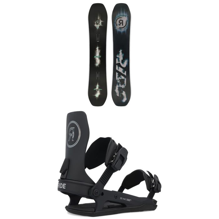 Ride Algorythm Snowboard + C-6 Snowboard Bindings 2025