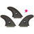 Catch Surf Ultra Hi-Performance Thruster Fin Set Black
