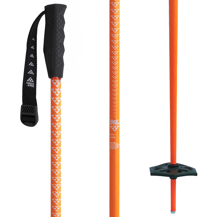 Black Crows Meta Ski Poles 2027 Orange/White