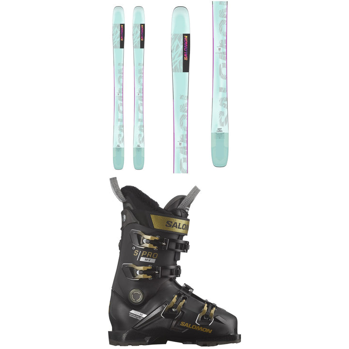 Salomon QST Lumen 98 Skis - Women's + Salomon S/Pro MV 90 Ski Boots - Women's