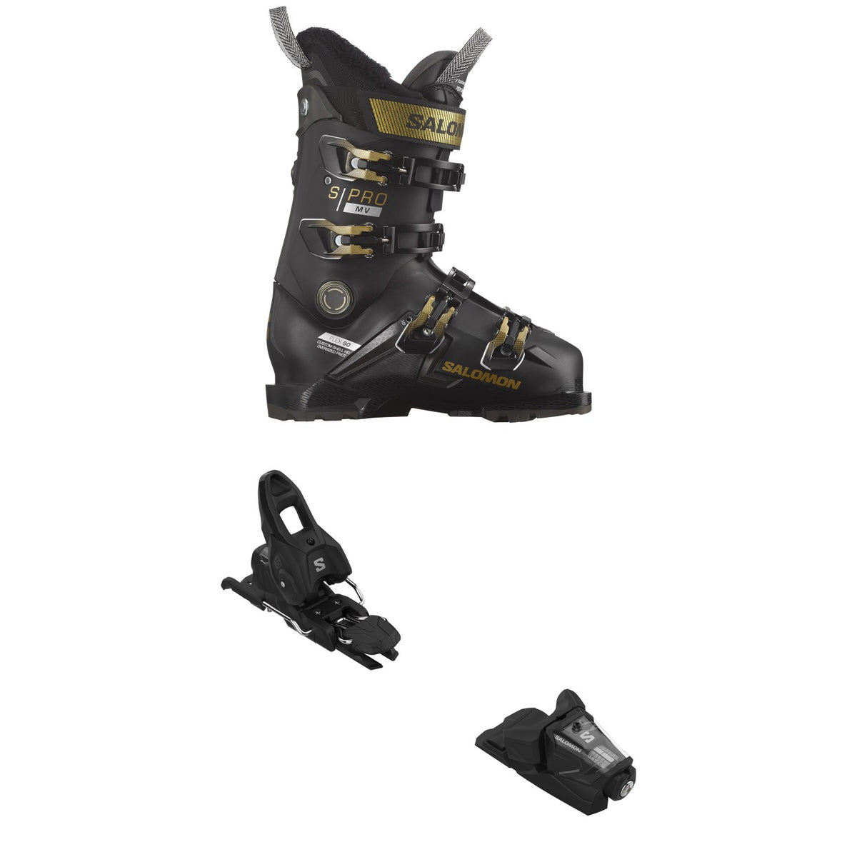 Salomon S/Pro MV 90 Ski Boots - Women's + Salomon Stage 10 GW Ski Bindings