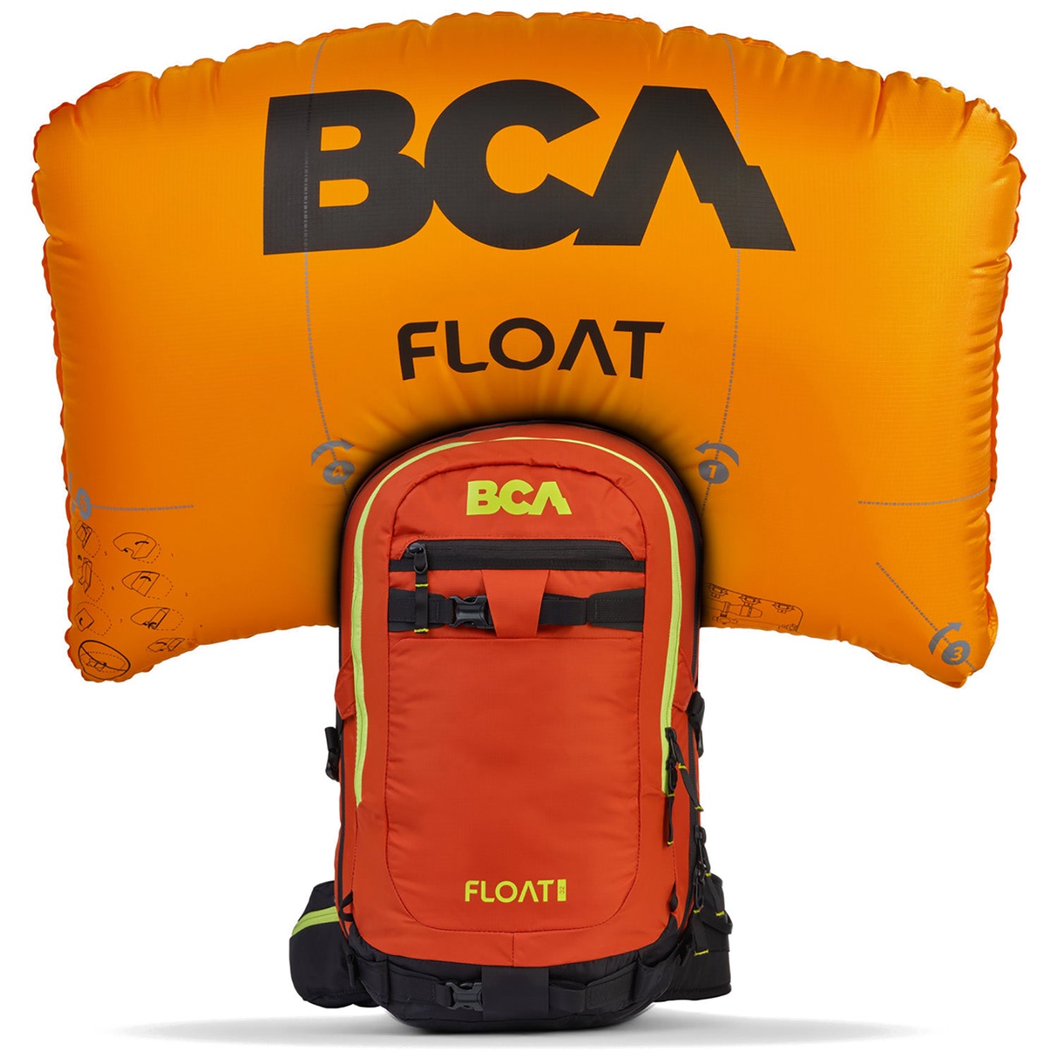 bca　ビーシーエー FLOAT 32 フロート エアバッグ 32　ボンベセット BCA Float 32 Airbag Pack – evo