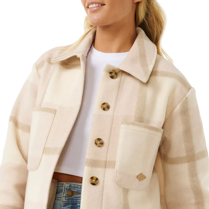 Rip Curl Soleil Check Shacket - Women's Natural