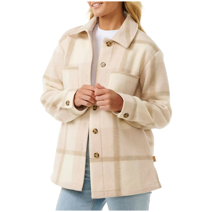 Rip Curl Soleil Check Shacket - Women's Natural