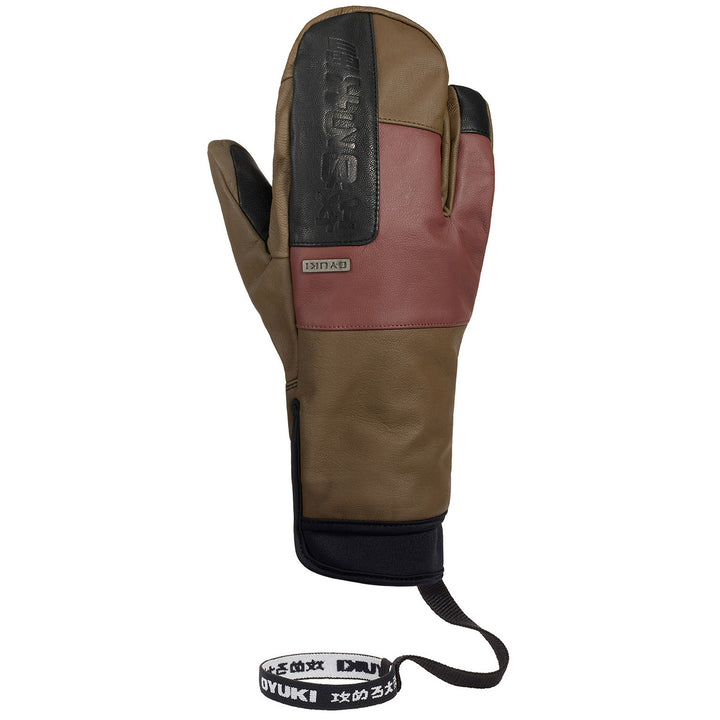 Oyuki Shaka Mittens Olive/Mocha/Black