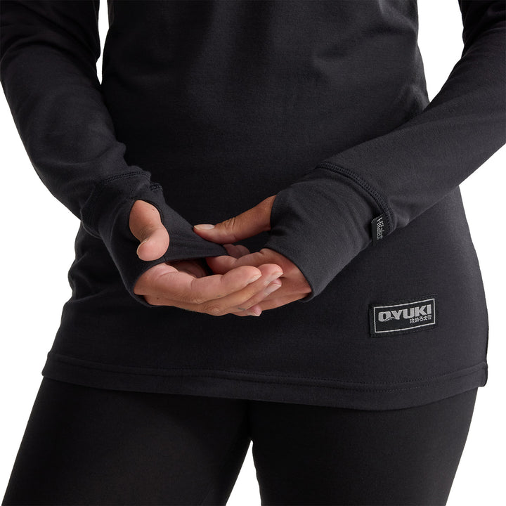 Oyuki Hitatech Funnel Neck Longsleeve - Women's Black