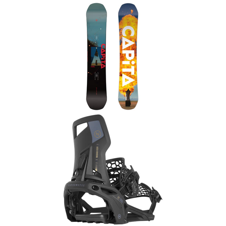 CAPiTA Defenders Of Awesome Snowboard + Nidecker Supermatic Snowboard Bindings 2025