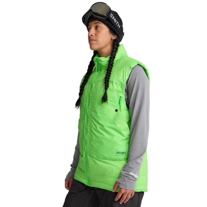 Oyuki Toya Down Insulator Vest - Unisex Highlighter Green